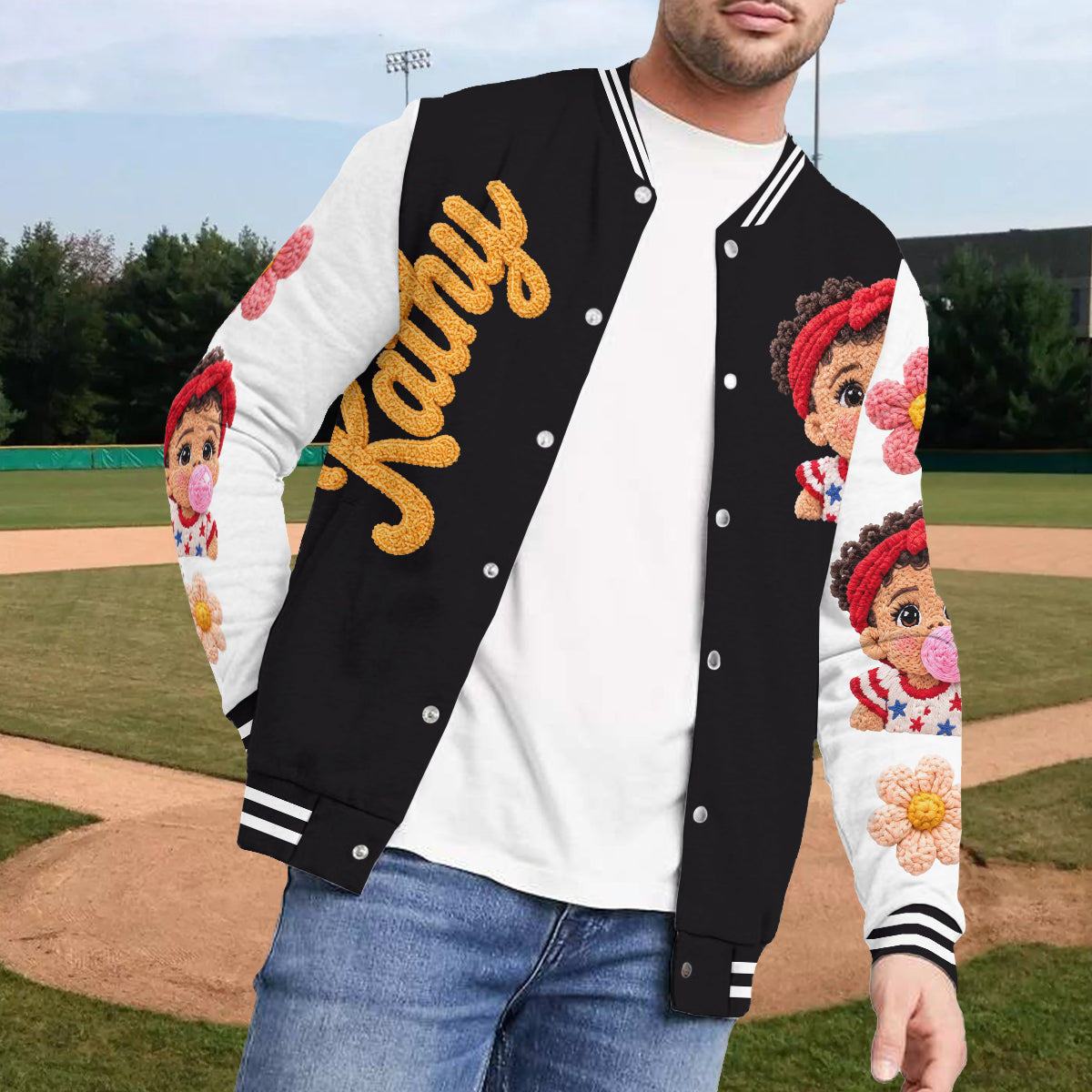 Custom Any Photo - Personalized Kid Varsity Jacket