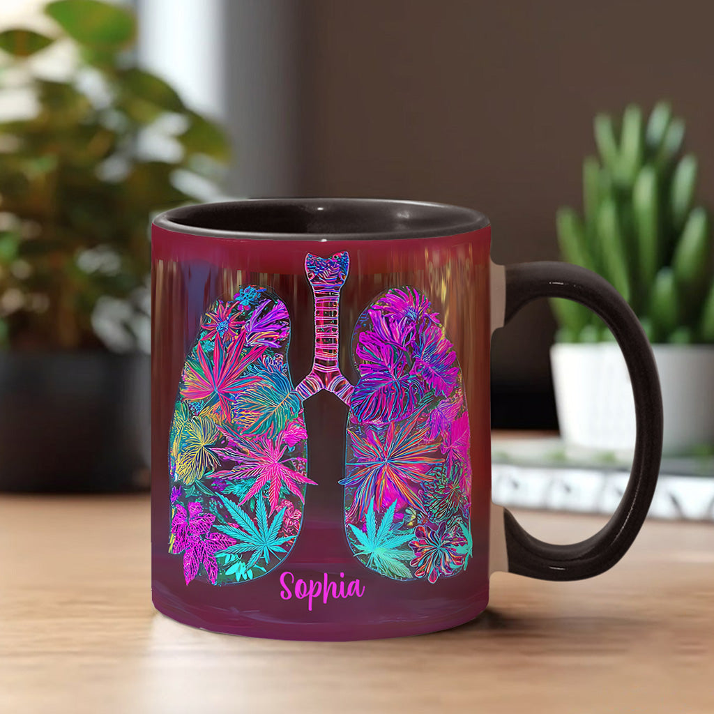 Stoner Chick Lungs - Personalisierter Weed-Akzentbecher