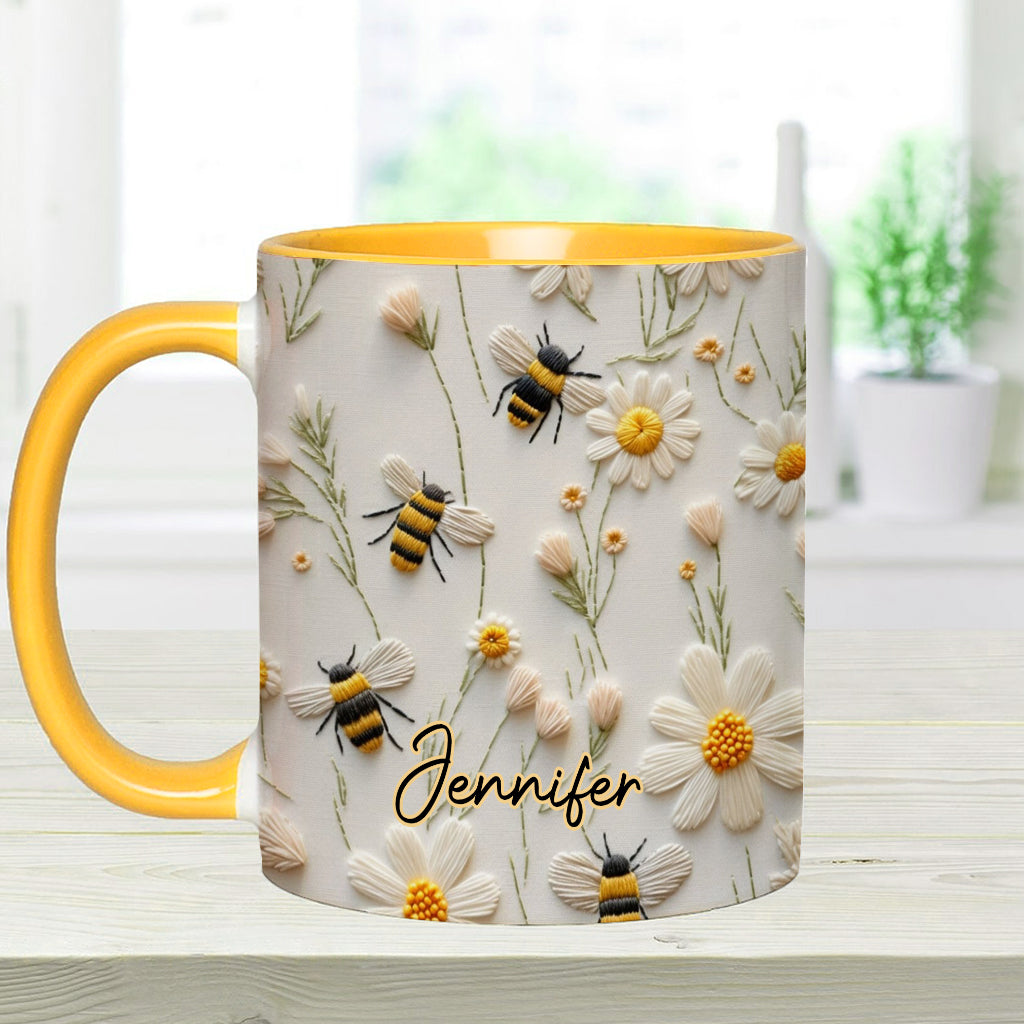 Love Bees - Personalized Bee Accent Mug
