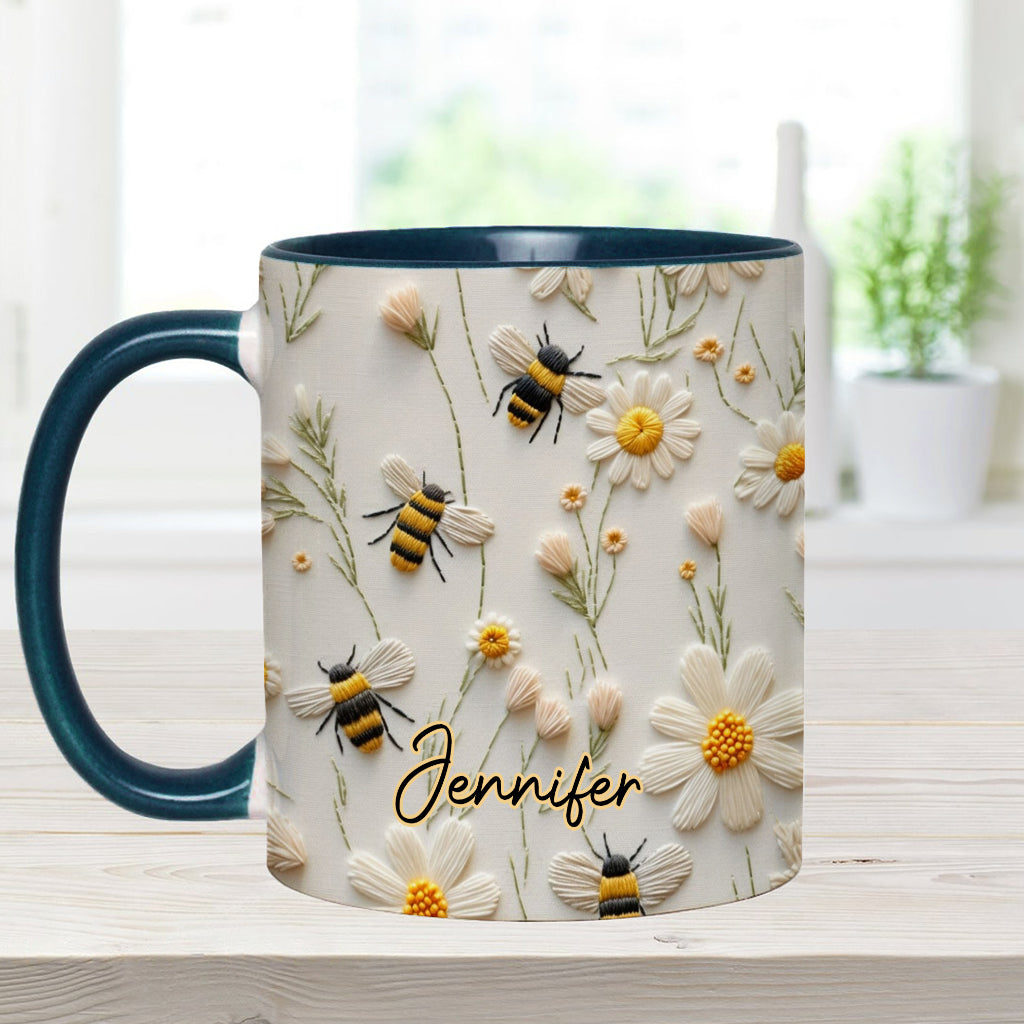 Love Bees - Personalized Bee Accent Mug