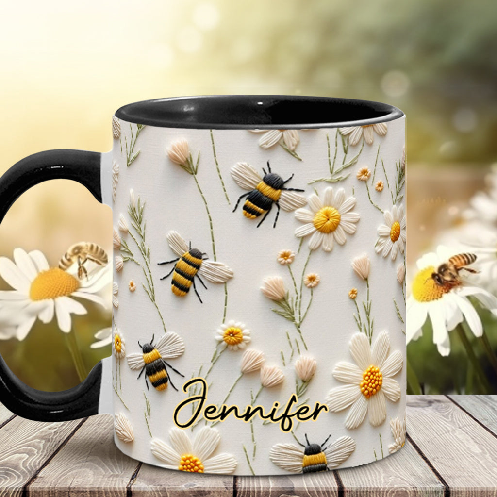 Love Bees - Personalized Bee Accent Mug