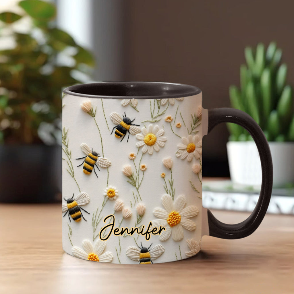 Love Bees - Personalized Bee Accent Mug