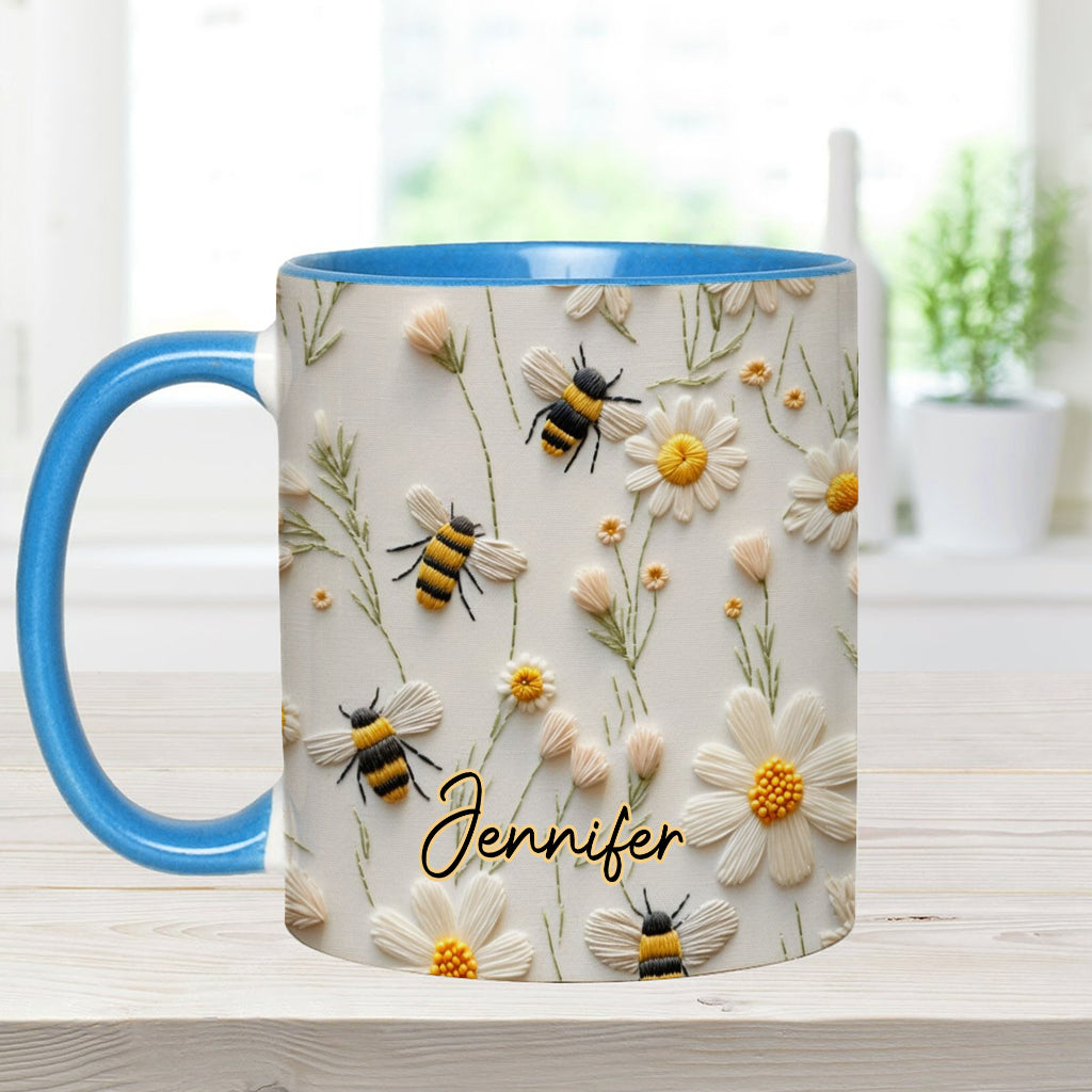 Love Bees - Personalized Bee Accent Mug