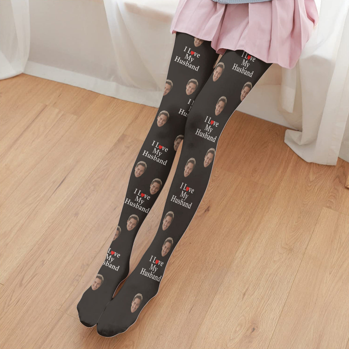 Ich liebe dich – Personalisierte Strumpfhose für Paare