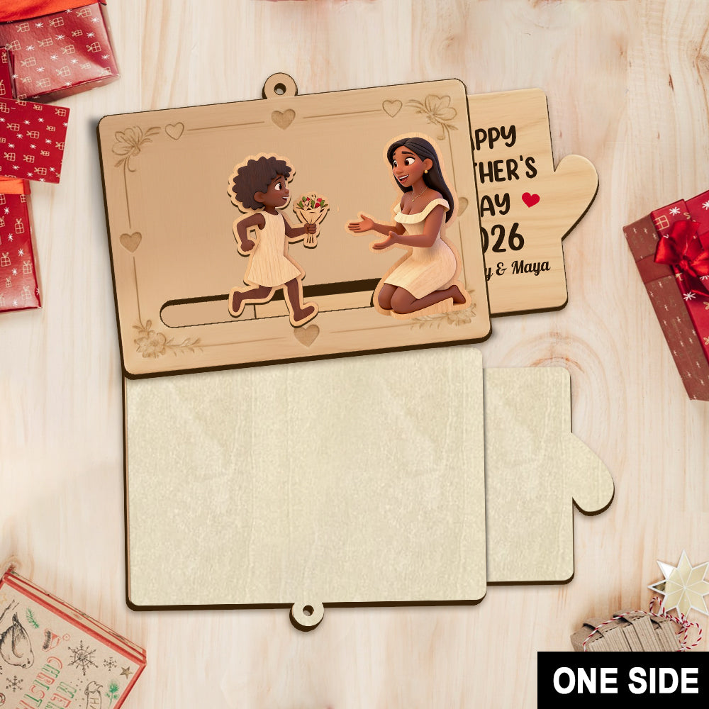 Message For Mother - Personalized Mother Sliding Ornament