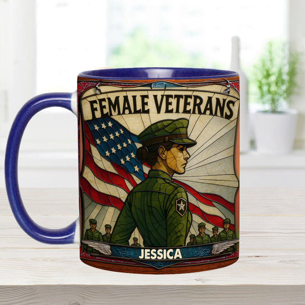 Personalisierte Tasse mit Veteranen-Akzent