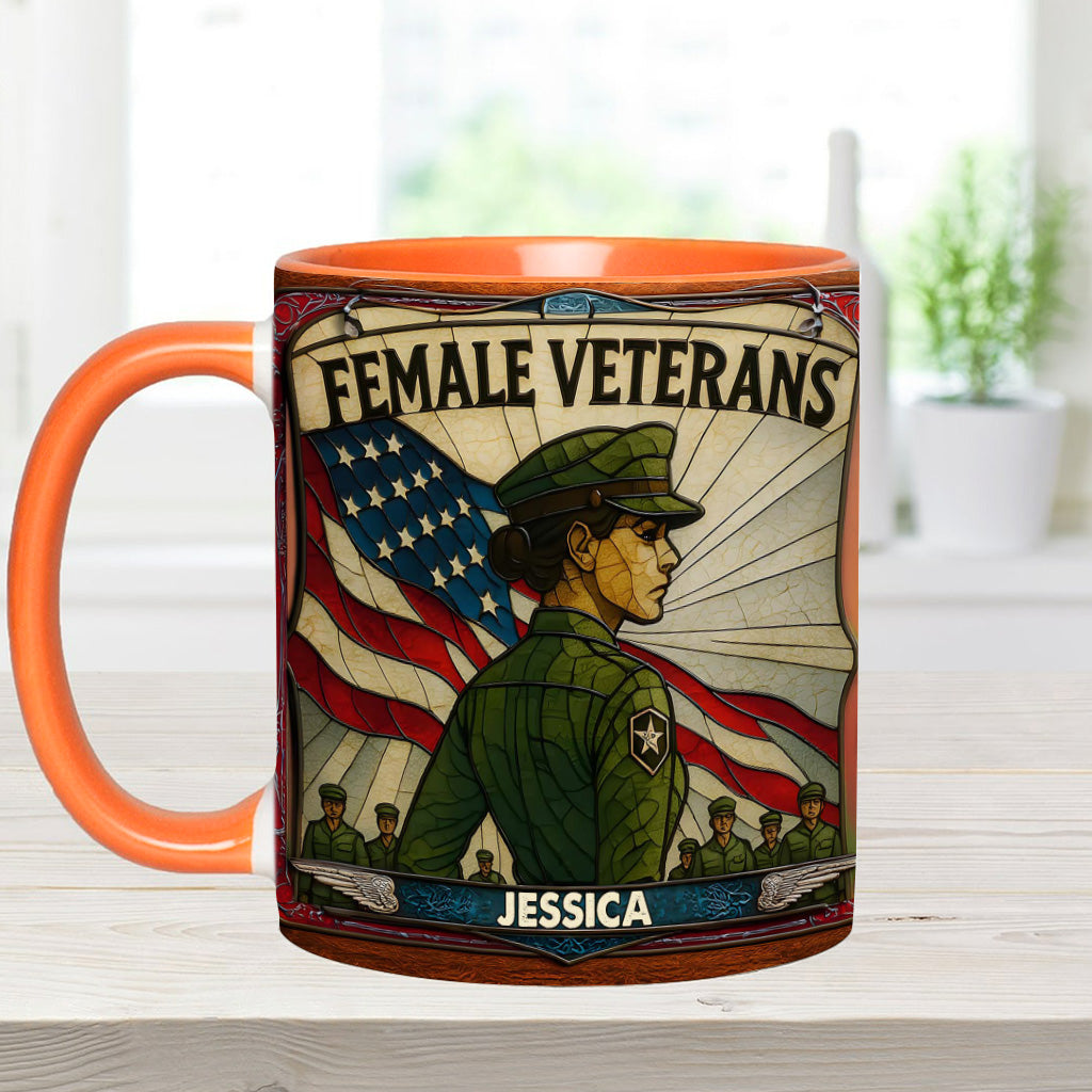 Personalisierte Tasse mit Veteranen-Akzent