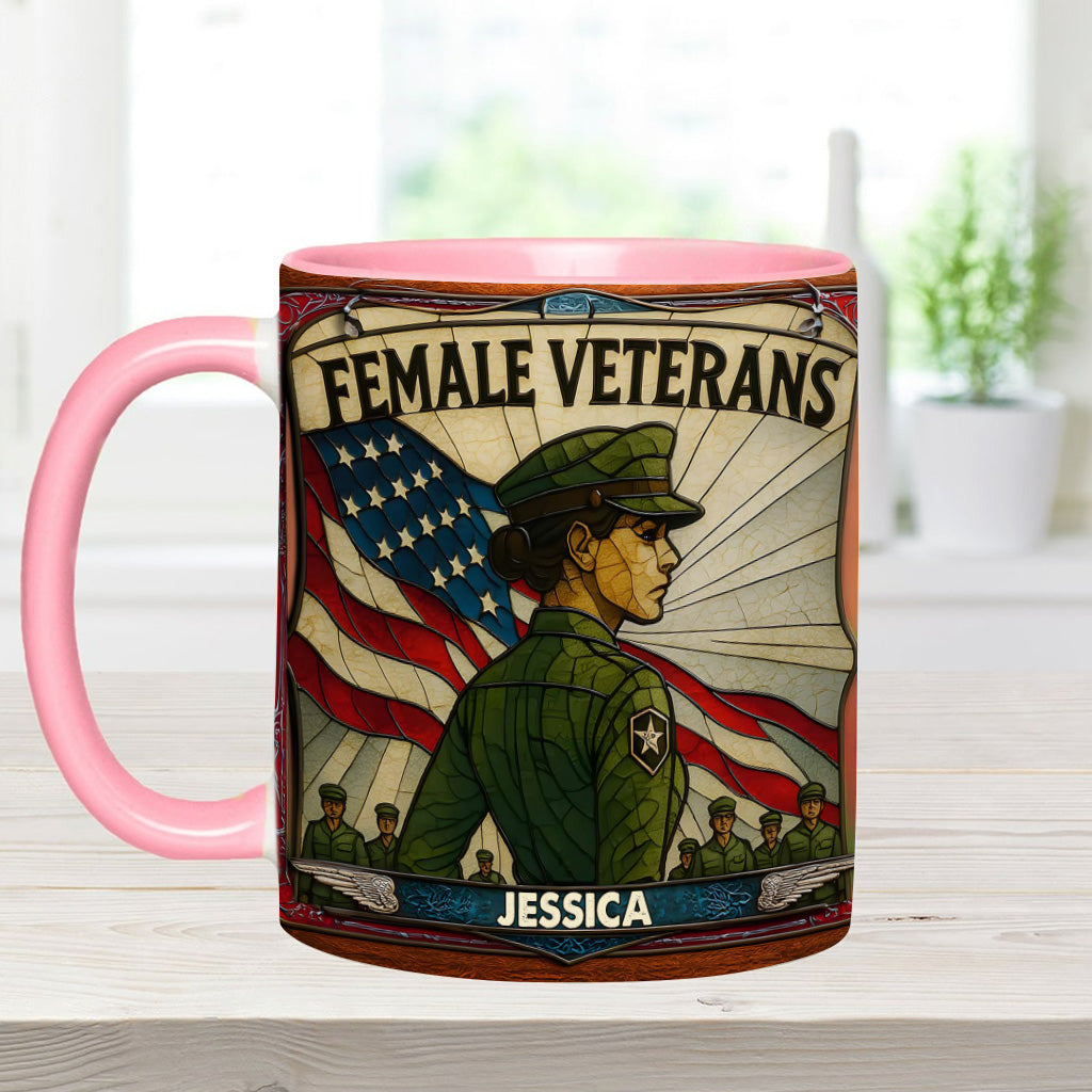Personalisierte Tasse mit Veteranen-Akzent