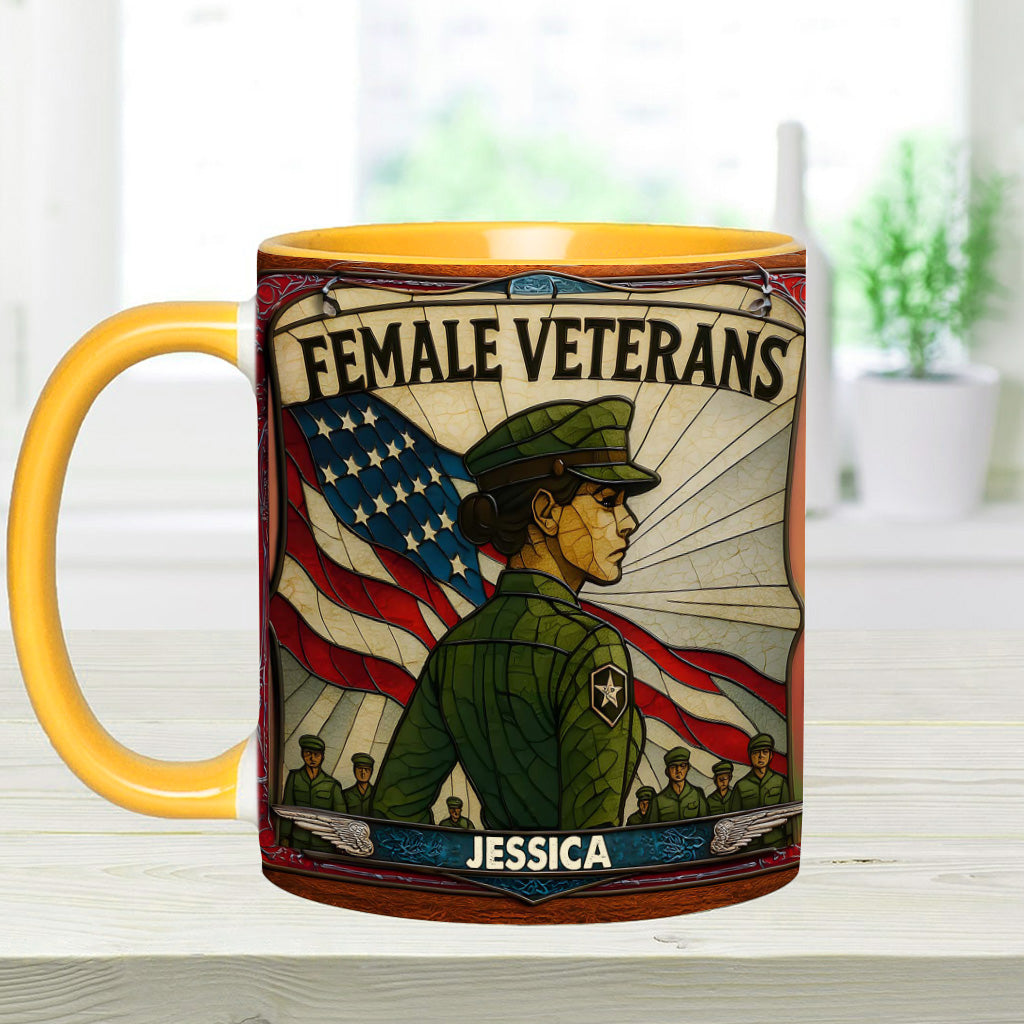 Personalisierte Tasse mit Veteranen-Akzent