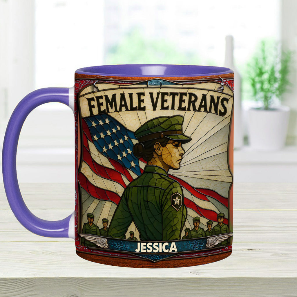 Personalisierte Tasse mit Veteranen-Akzent