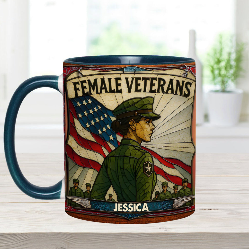 Personalisierte Tasse mit Veteranen-Akzent