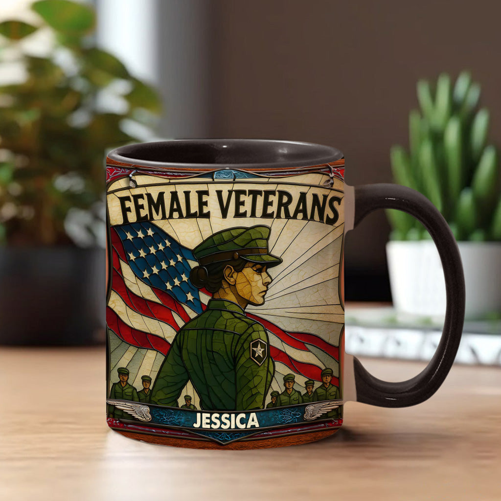 Personalisierte Tasse mit Veteranen-Akzent