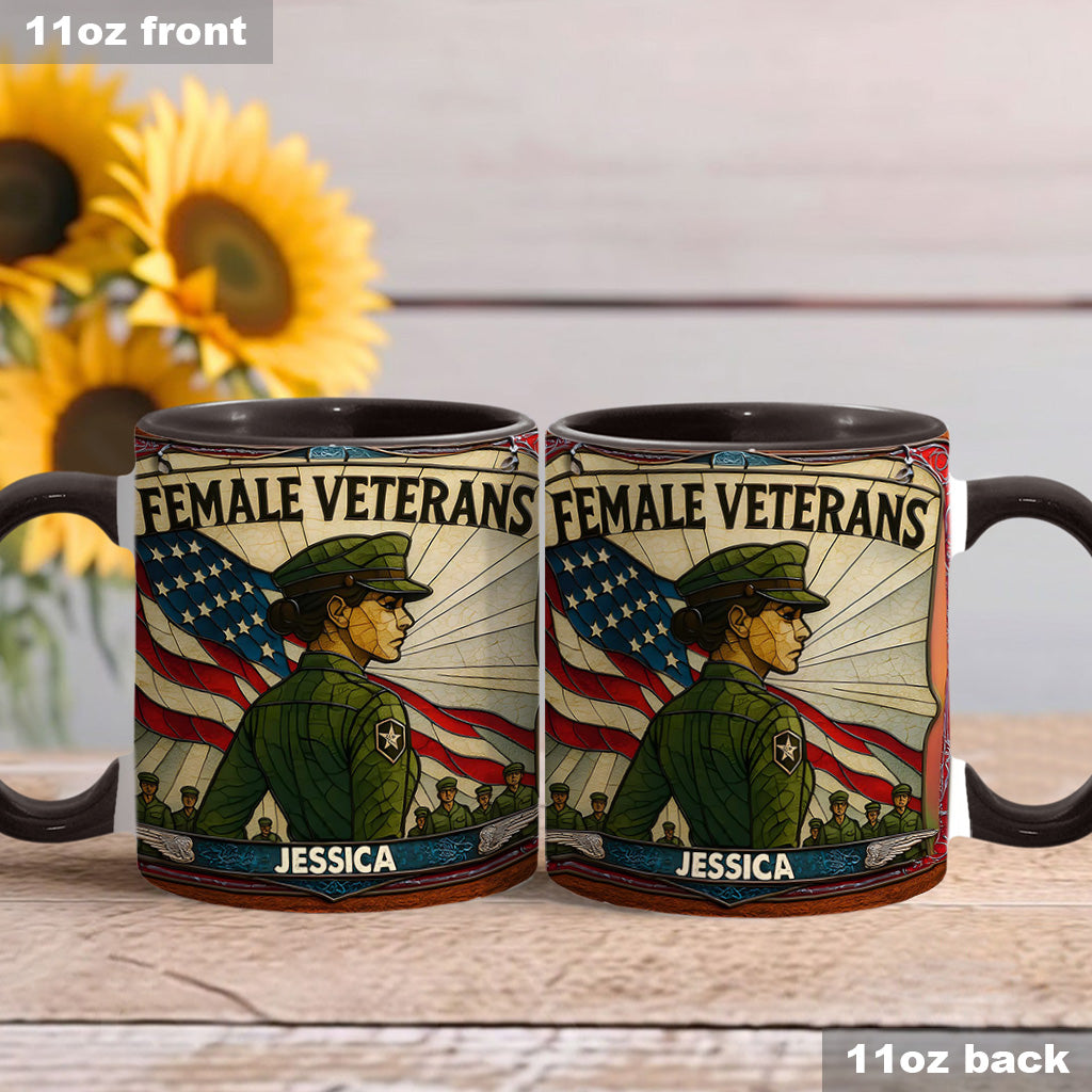 Personalisierte Tasse mit Veteranen-Akzent