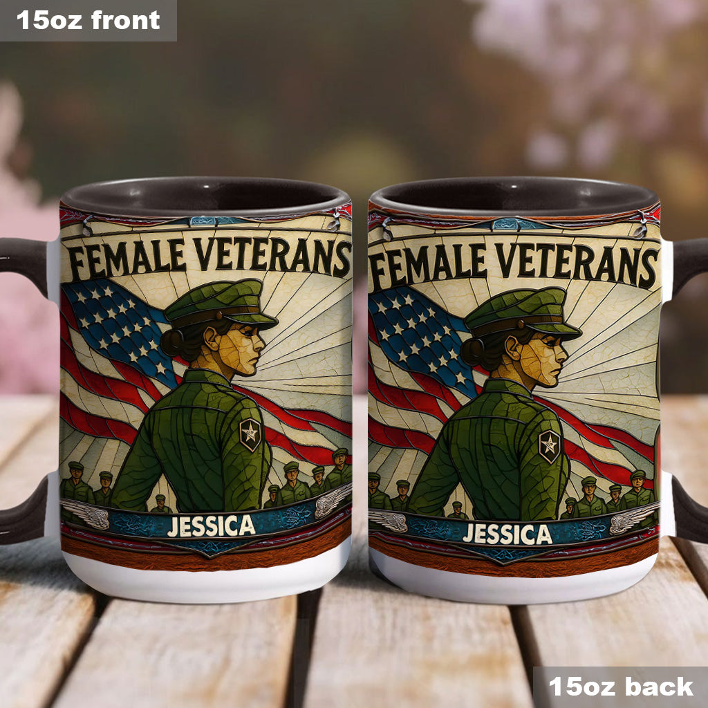 Personalisierte Tasse mit Veteranen-Akzent