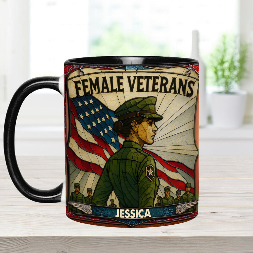 Personalisierte Tasse mit Veteranen-Akzent