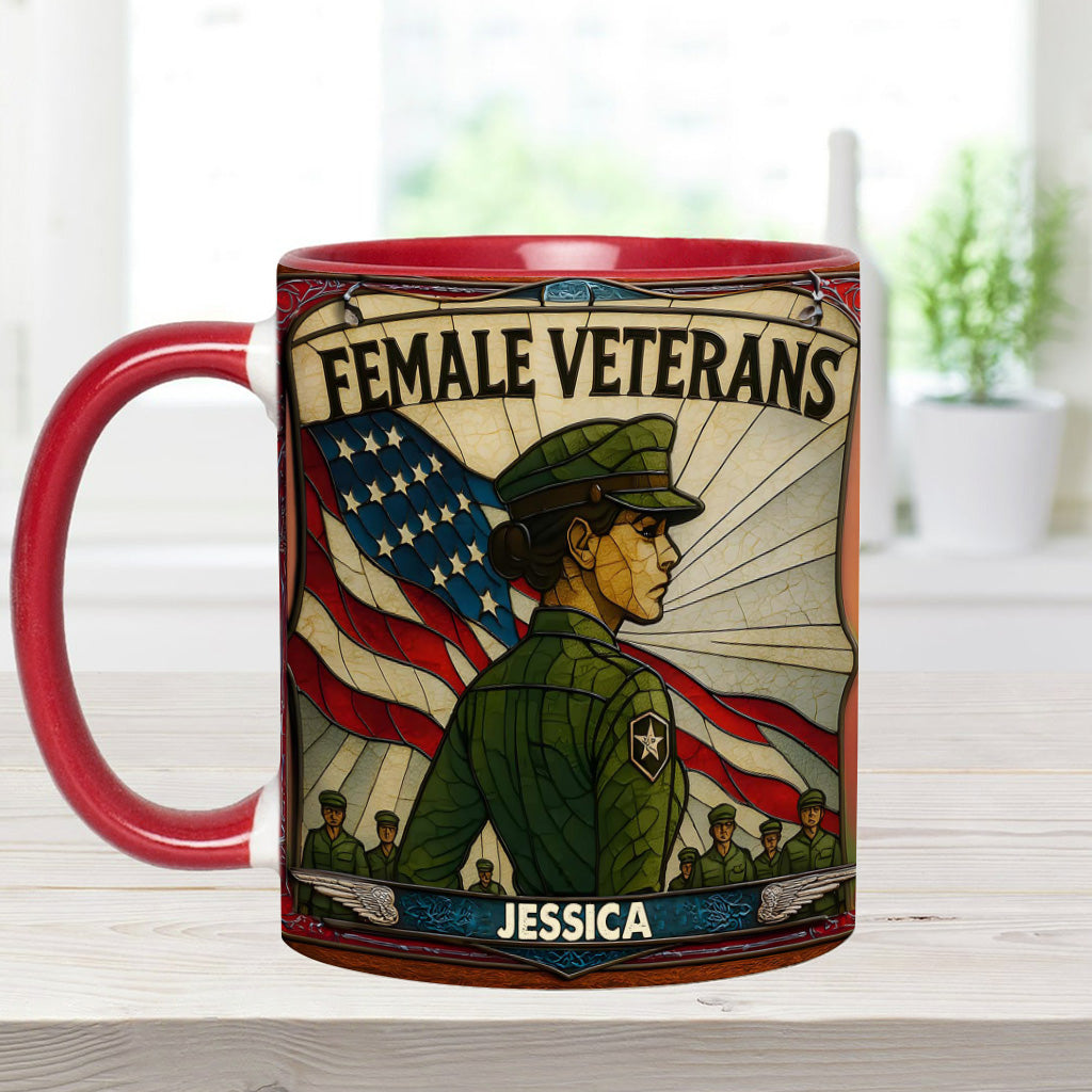 Personalisierte Tasse mit Veteranen-Akzent
