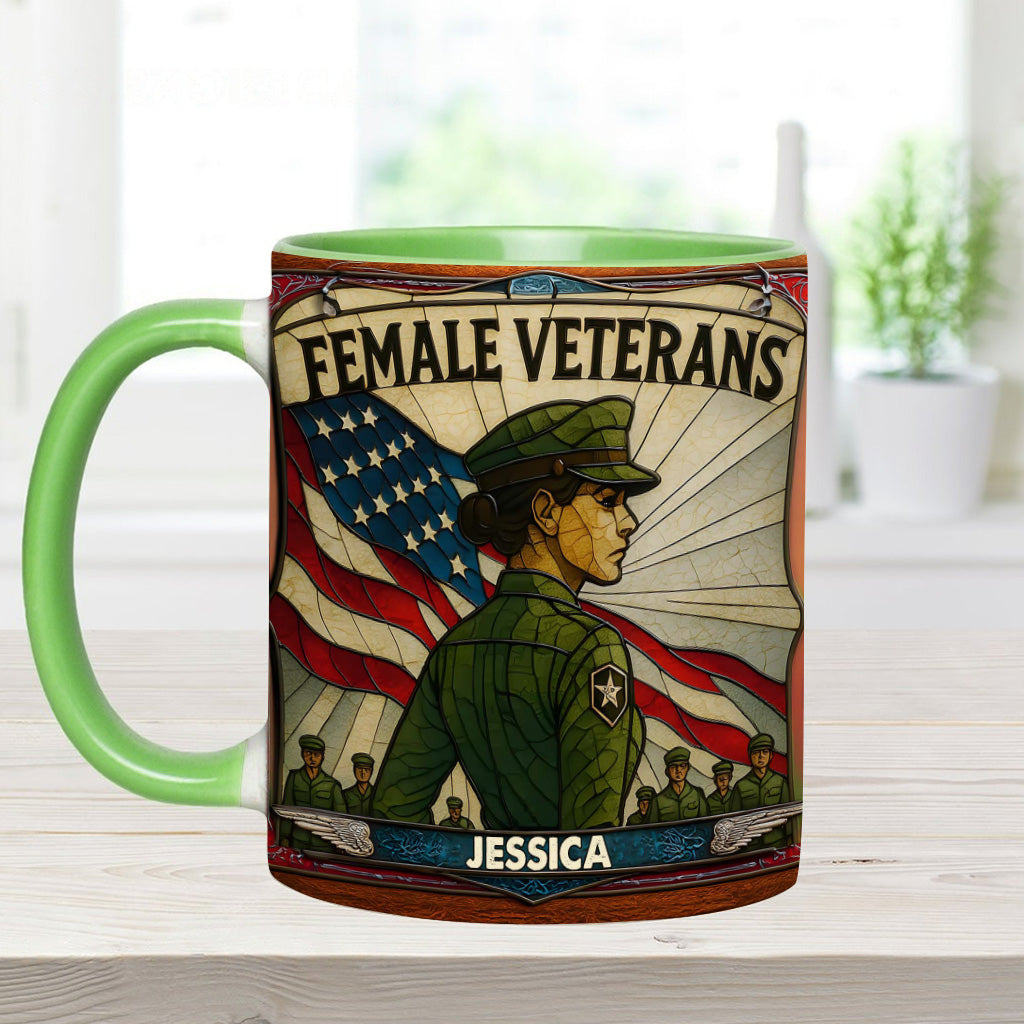 Personalisierte Tasse mit Veteranen-Akzent