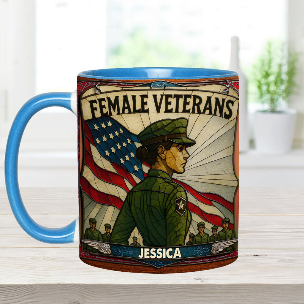 Personalisierte Tasse mit Veteranen-Akzent