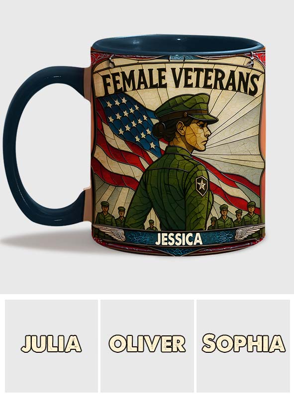 Personalisierte Tasse mit Veteranen-Akzent