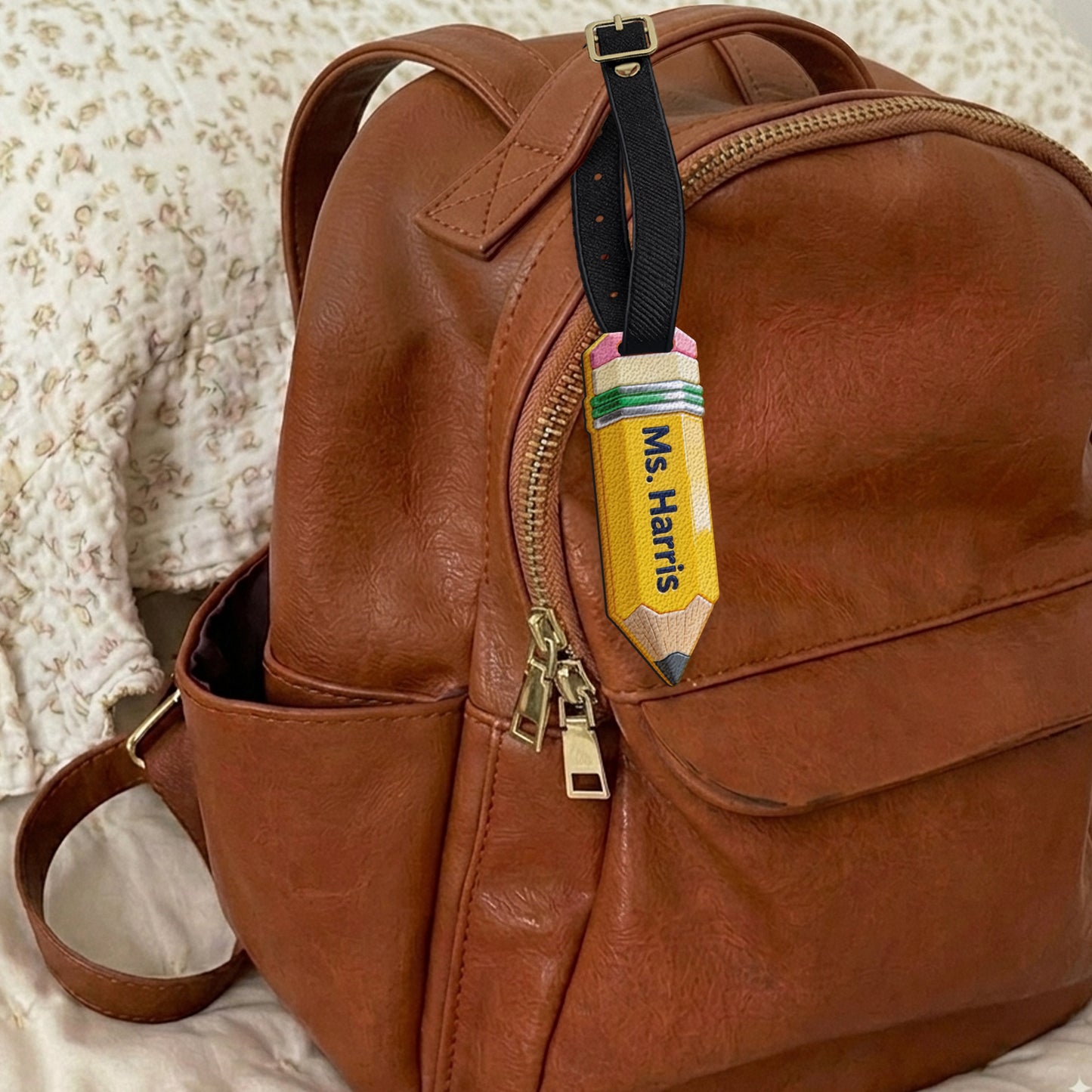 Pencil-Shaped Teacher Gift - Pencil Luggage Tag - Personalized Teacher Luggage Tag
