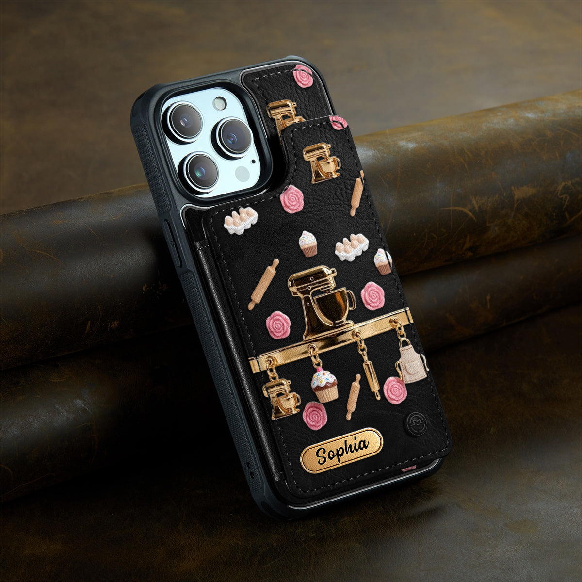 Love Baking - Personalized Baking Fully Printed Wallet Phone Case