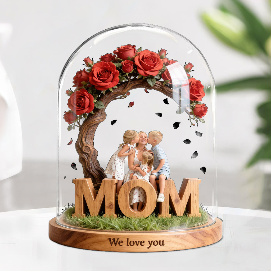 Stammbaum – Personalisierte Acrylplakette in individueller Form für die Mutter