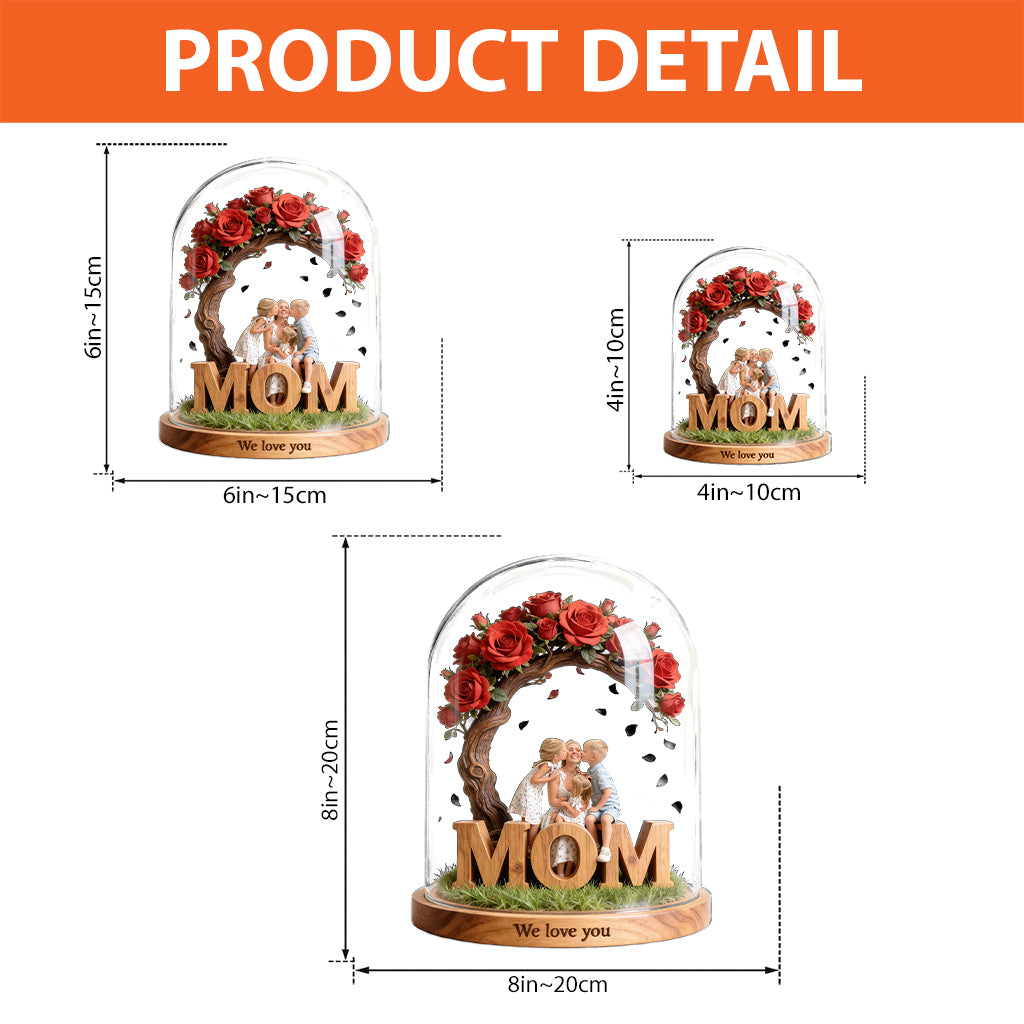 Stammbaum – Personalisierte Acrylplakette in individueller Form für die Mutter