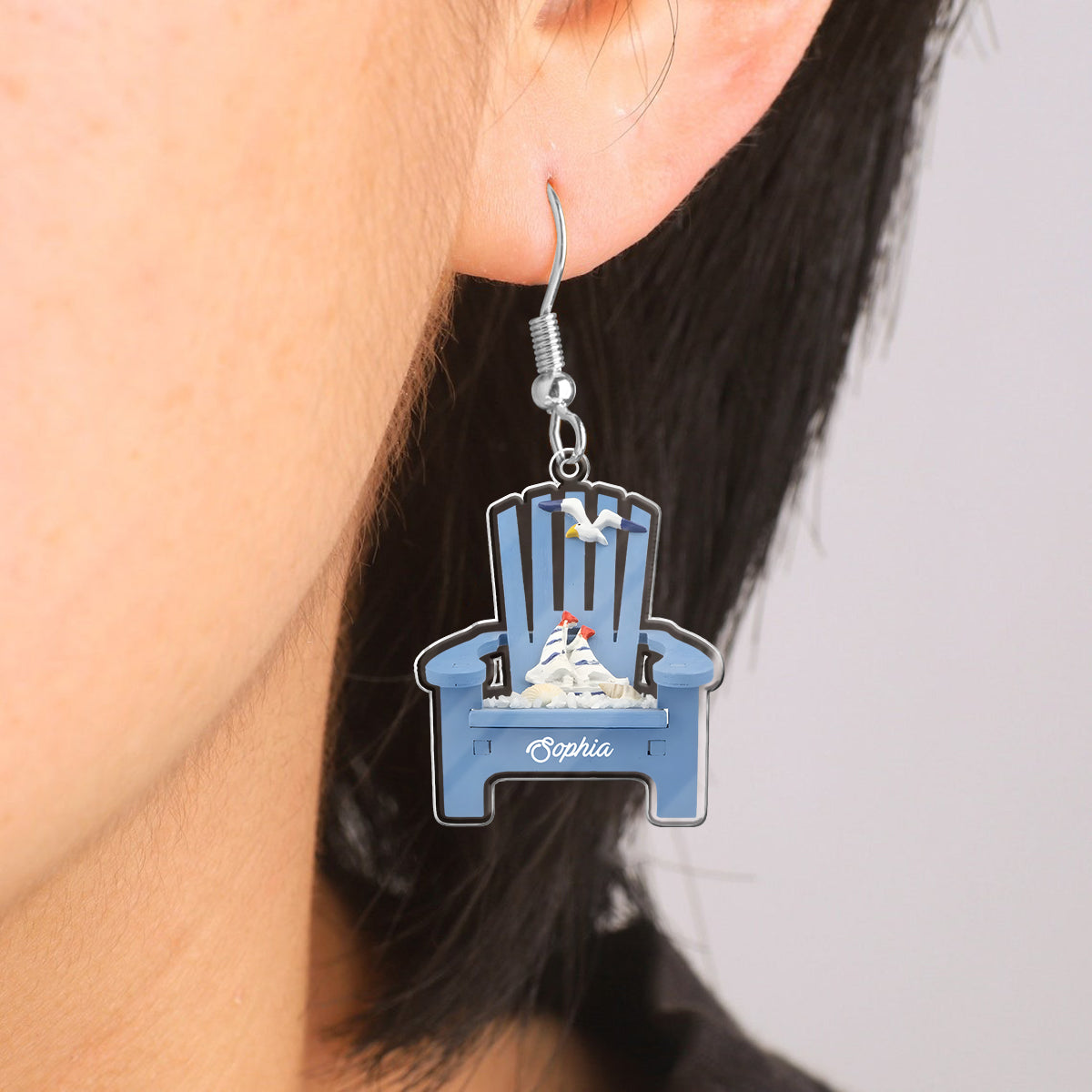 Beach Chair - Personalized Sea Lover Earrings
