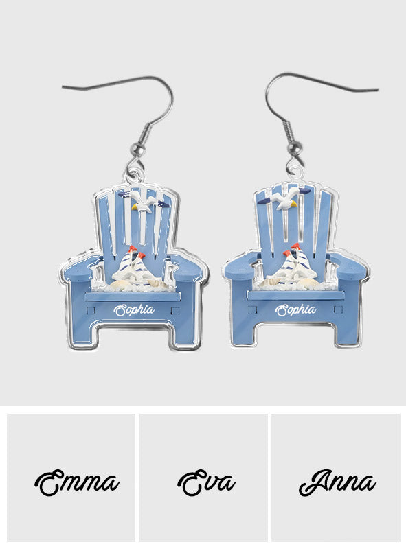 Beach Chair - Personalized Sea Lover Earrings