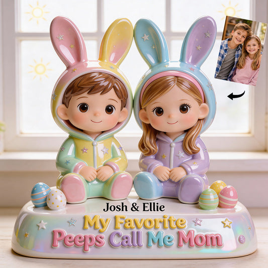 My Favourite Peeps Call Me Grandma - Personalized Grandma Custom Shaped Acrylic Plaque