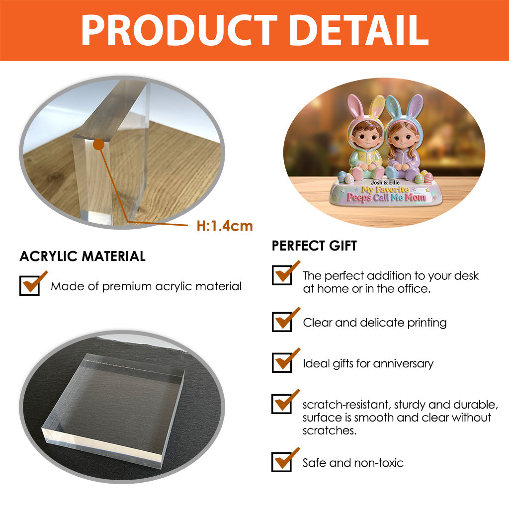 Meine Lieblingsmenschen nennen mich Oma – personalisierte, individuell geformte Acrylplakette „Oma“