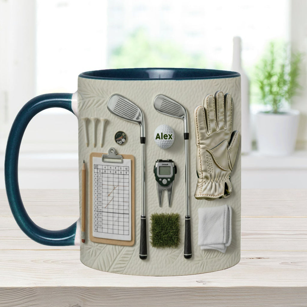 Live Love Golf - Personalized Golf Accent Mug