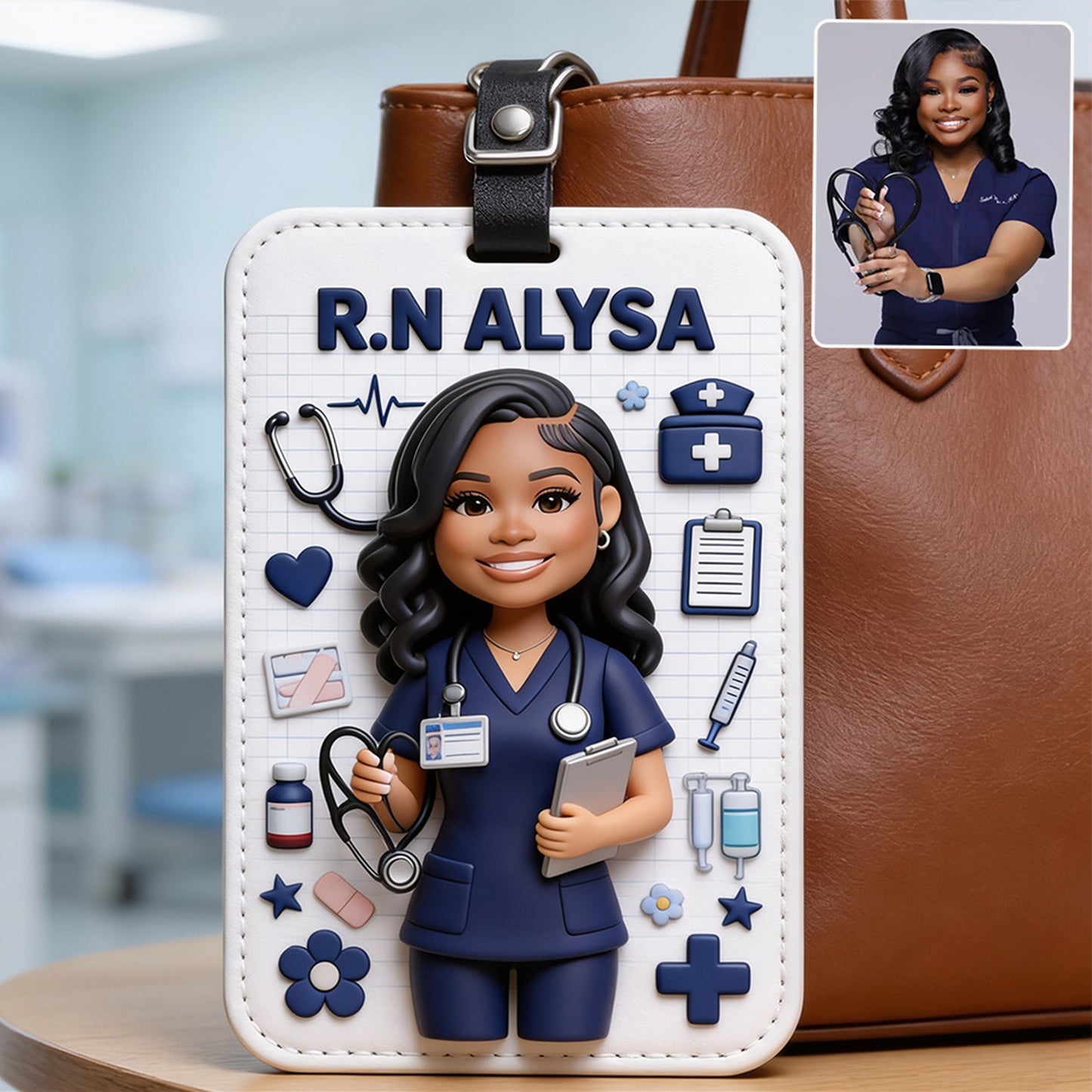 Nurse Bag Tag - Personalized Nurse Luggage Tag