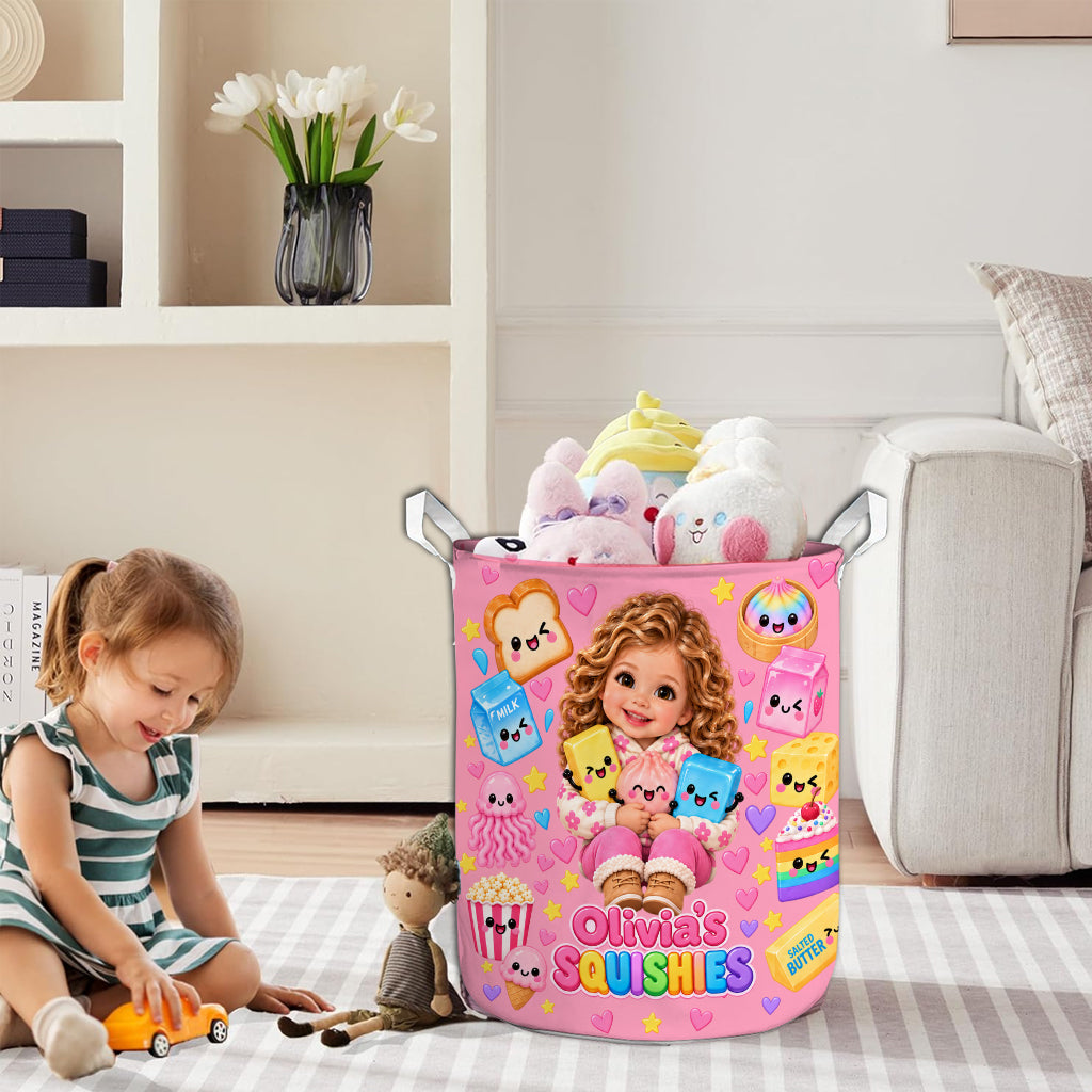 Squishy Basket Gift For kids - Personalized Kid Storage Basket