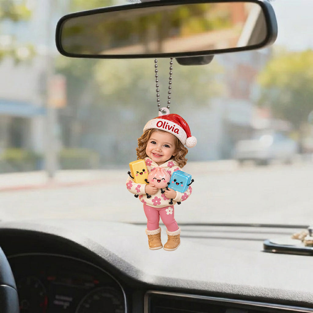 Merry Squishmas Gift For Kids - Personalized Kid Premium 3D Ornament
