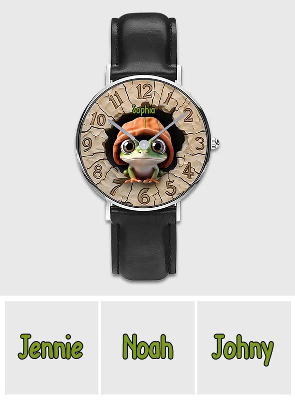 Love Frog – Personalisierte Frosch-Handuhr