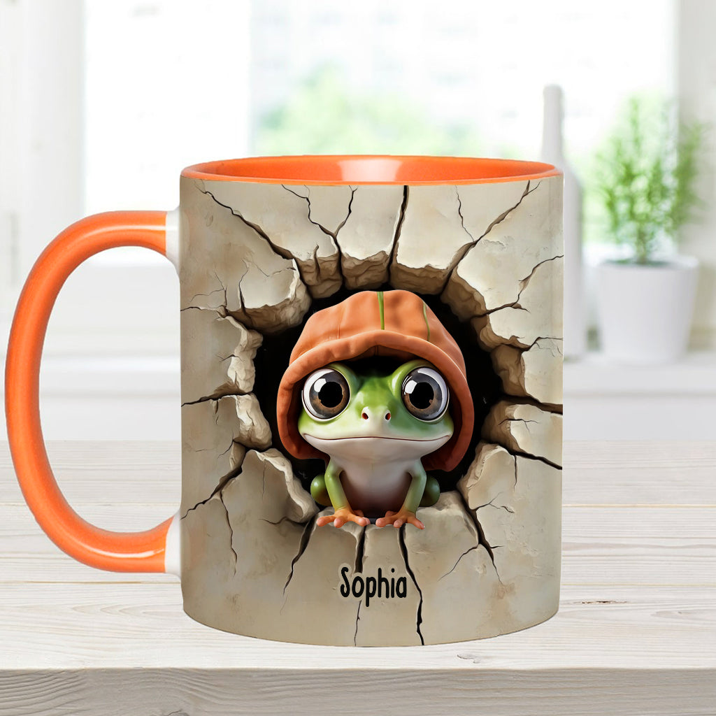 Niedlicher Frosch – Personalisierte Tasse mit Froschmotiv