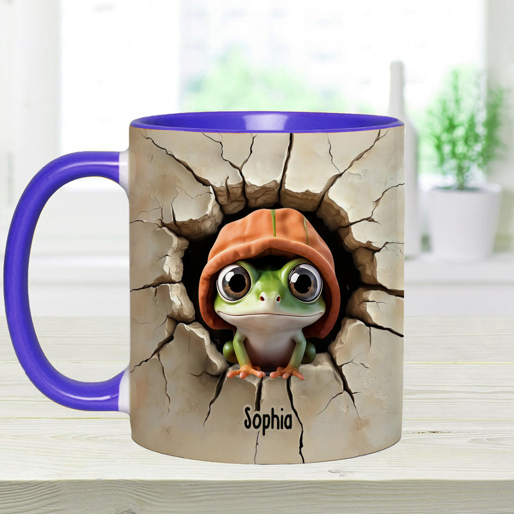 Niedlicher Frosch – Personalisierte Tasse mit Froschmotiv
