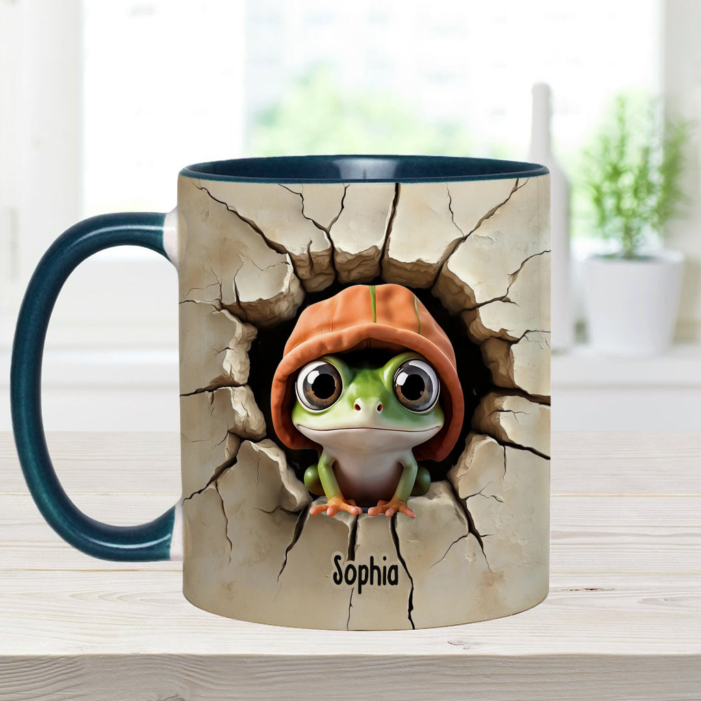 Niedlicher Frosch – Personalisierte Tasse mit Froschmotiv