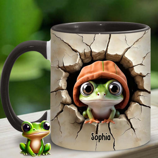 Cute Frog - Personalized Frog Accent Mug