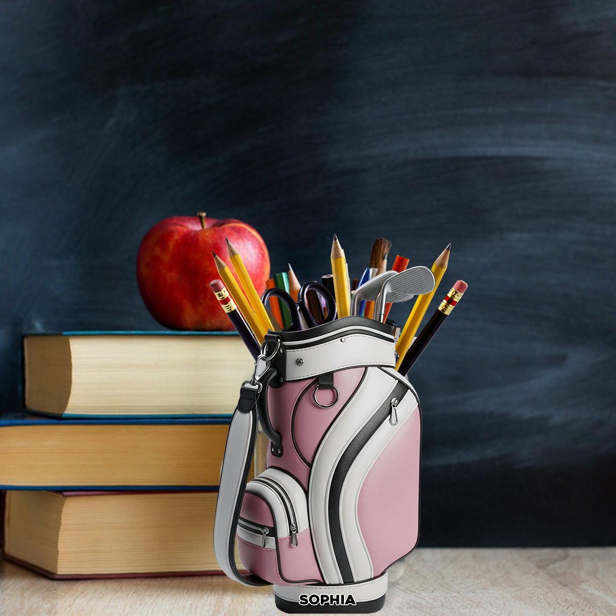 Golfer Life – Personalisierter Golf-Stifthalter aus Holz