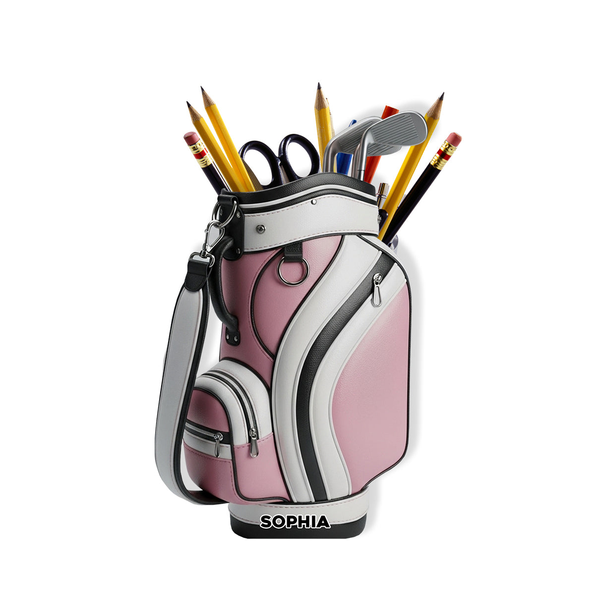 Golfer Life – Personalisierter Golf-Stifthalter aus Holz