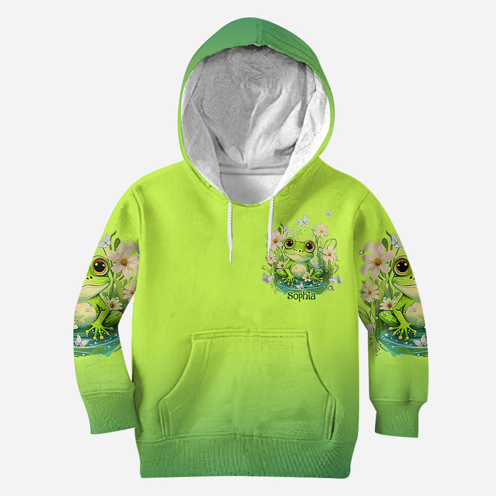 Just A Girl Who Love Frogs - Personalized Frog Hoodie and Leggings