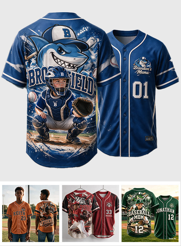 Custom From Any Photo - Personalized Baseball Baseball Jersey