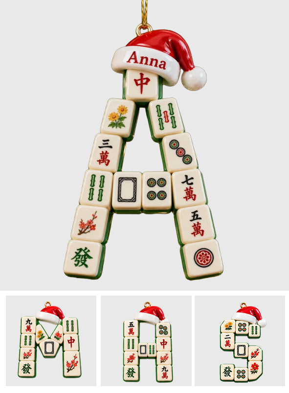Mahjong Girl - Personalized Mahjong Premium 3D Ornament