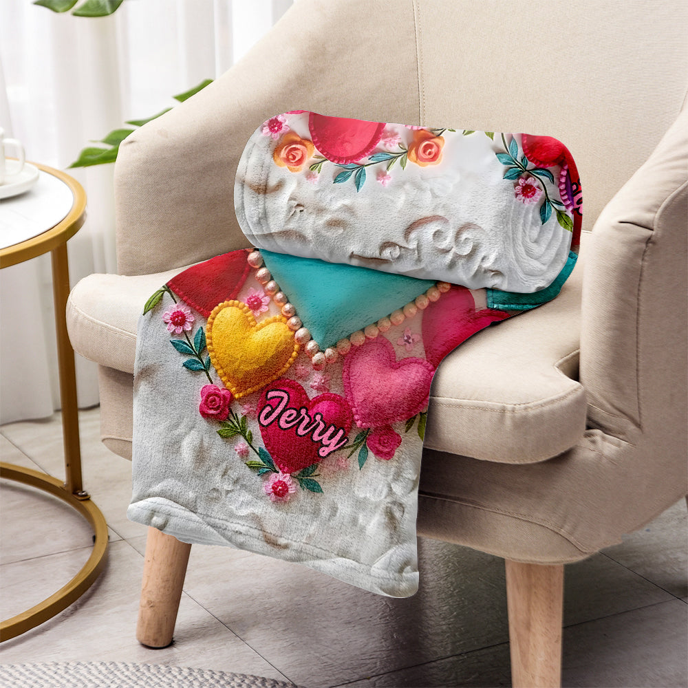 Beste Mama/Oma aller Zeiten – Personalisierte Oma-Decke