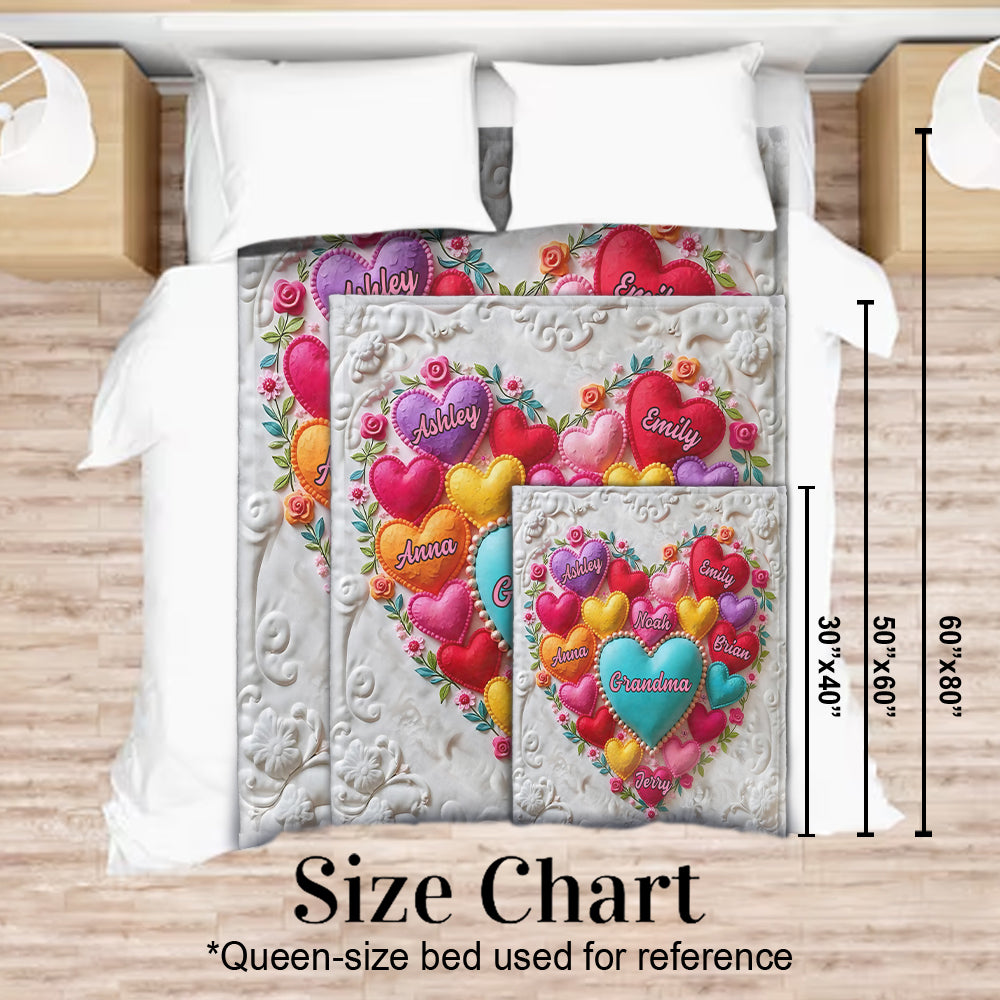 Beste Mama/Oma aller Zeiten – Personalisierte Oma-Decke