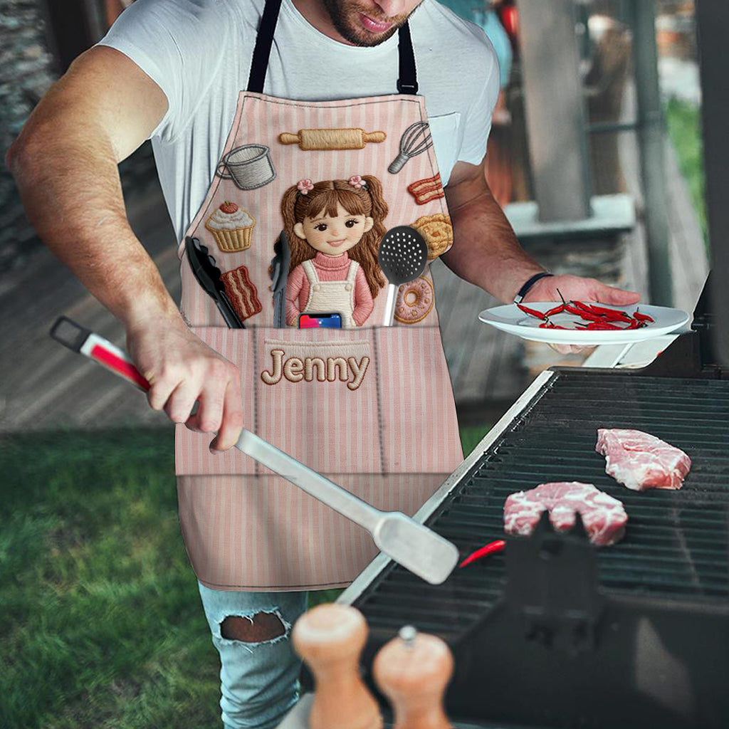Personalisierte Kinder-Schürze mit Taschen - Jedes Foto