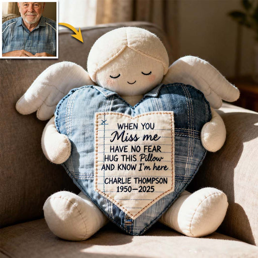 Forever In Our Hearts - Personalized Memorial Shaped Pillow