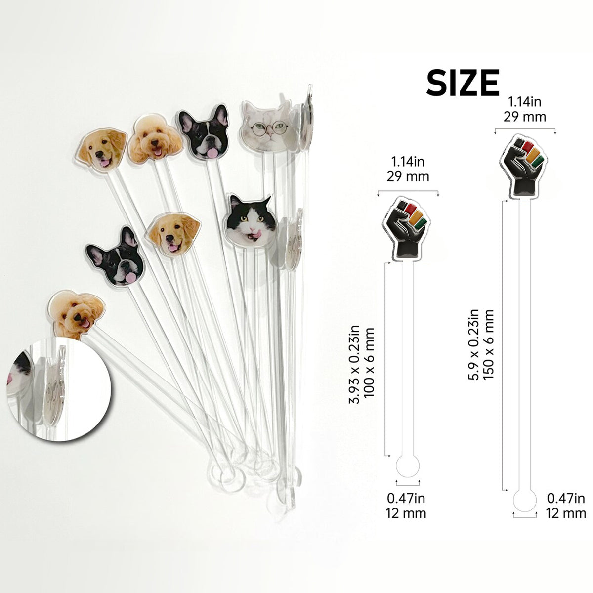 Monat der Schwarzen Geschichte – Personalisierte Tasse mit Acryl-Rührstäbchen